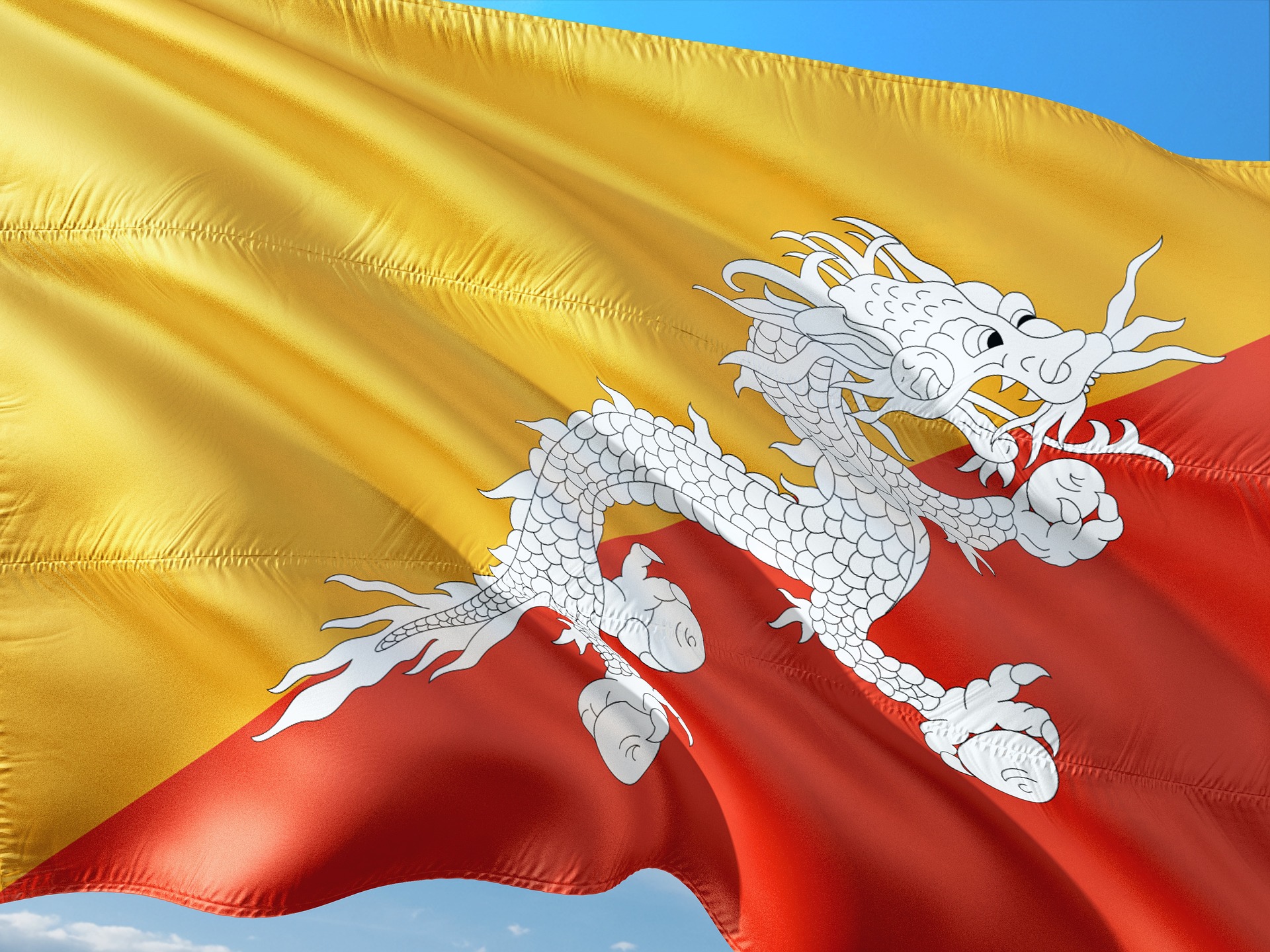 bandeira do Butão